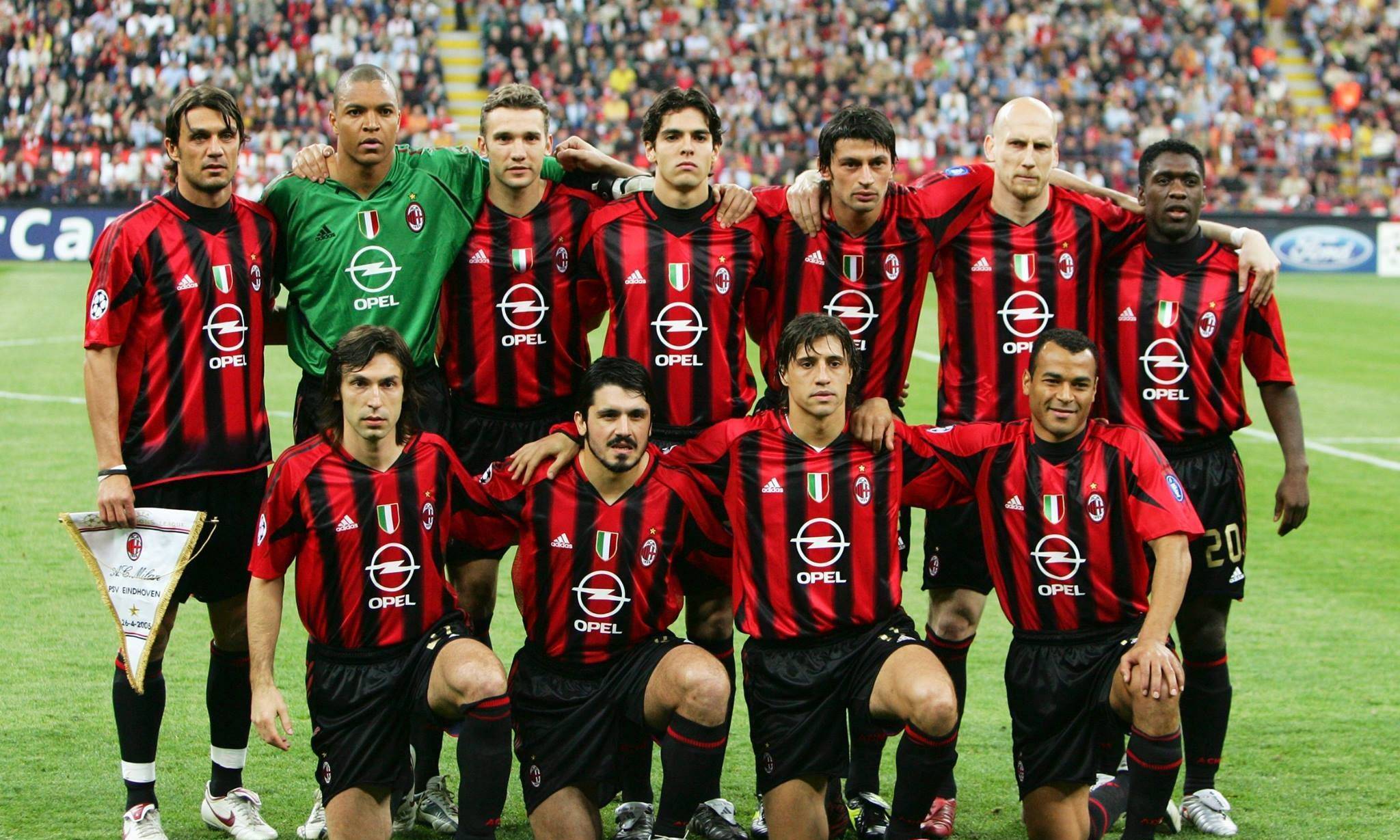 欧洲足球联赛：AC米兰对阵巴塞罗那